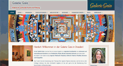 Desktop Screenshot of galerie-gaia.de